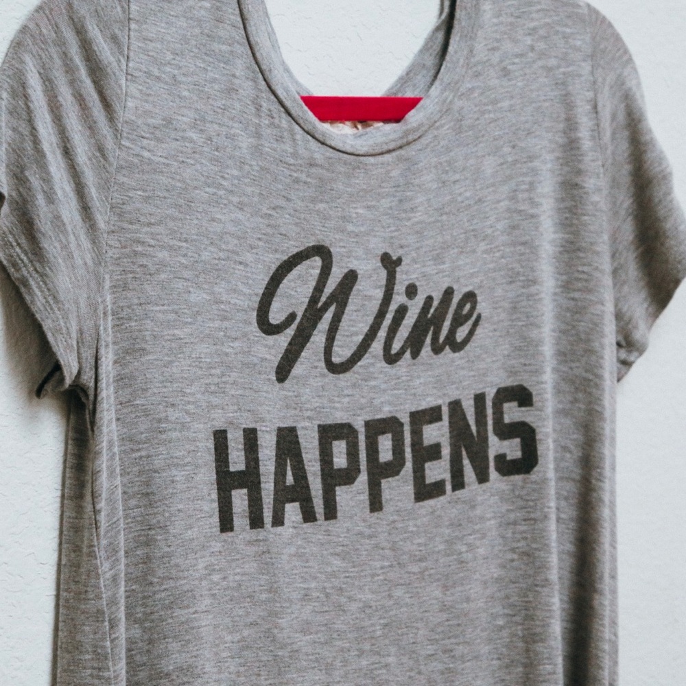 Wine Happens Graphic Tee